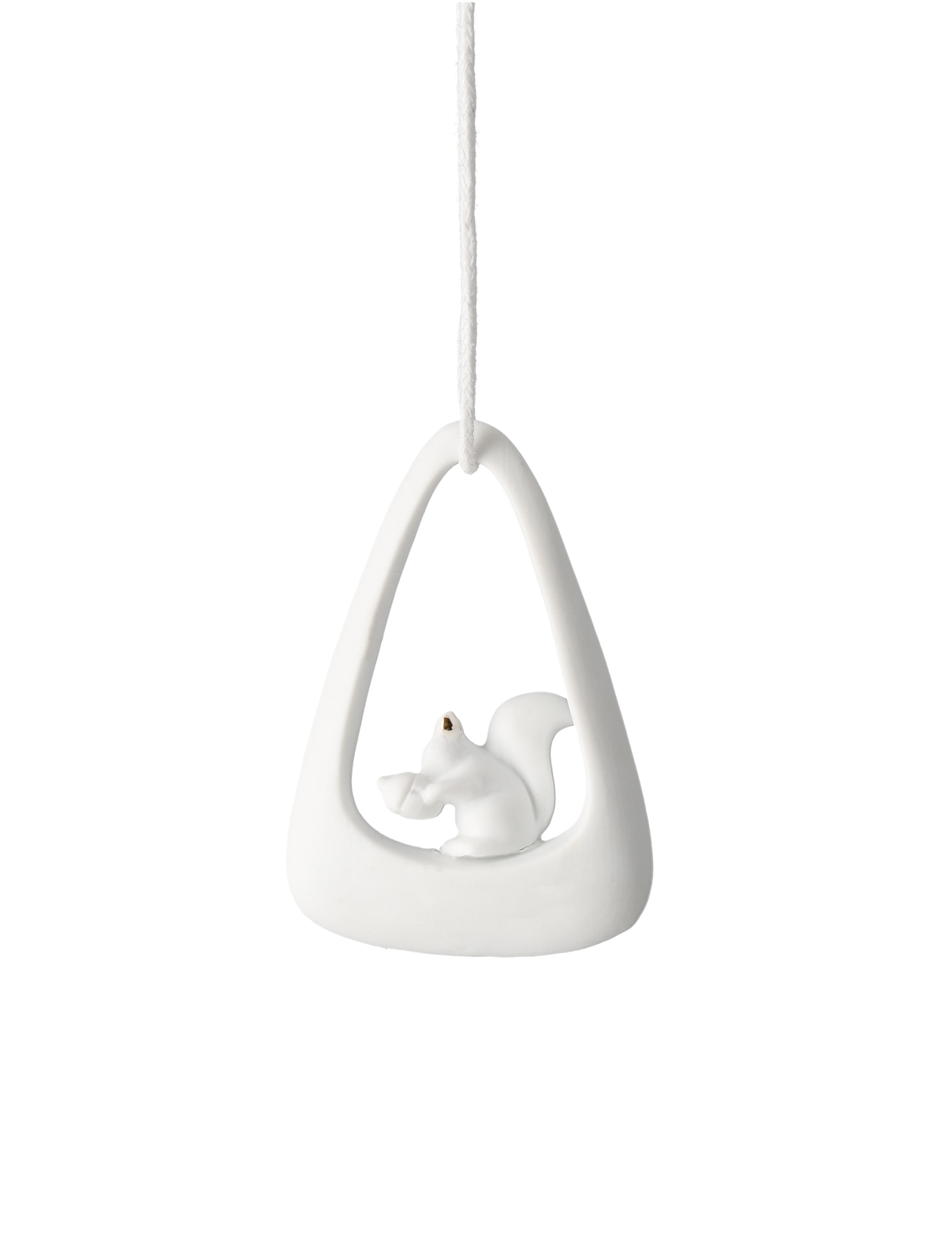 Ein Dekorationsartikel mit Eichhörnchen-Motiv. Die Farben sind herbstlich und warm.