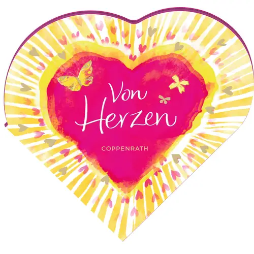 Buch in Herzform: Von Herzen
