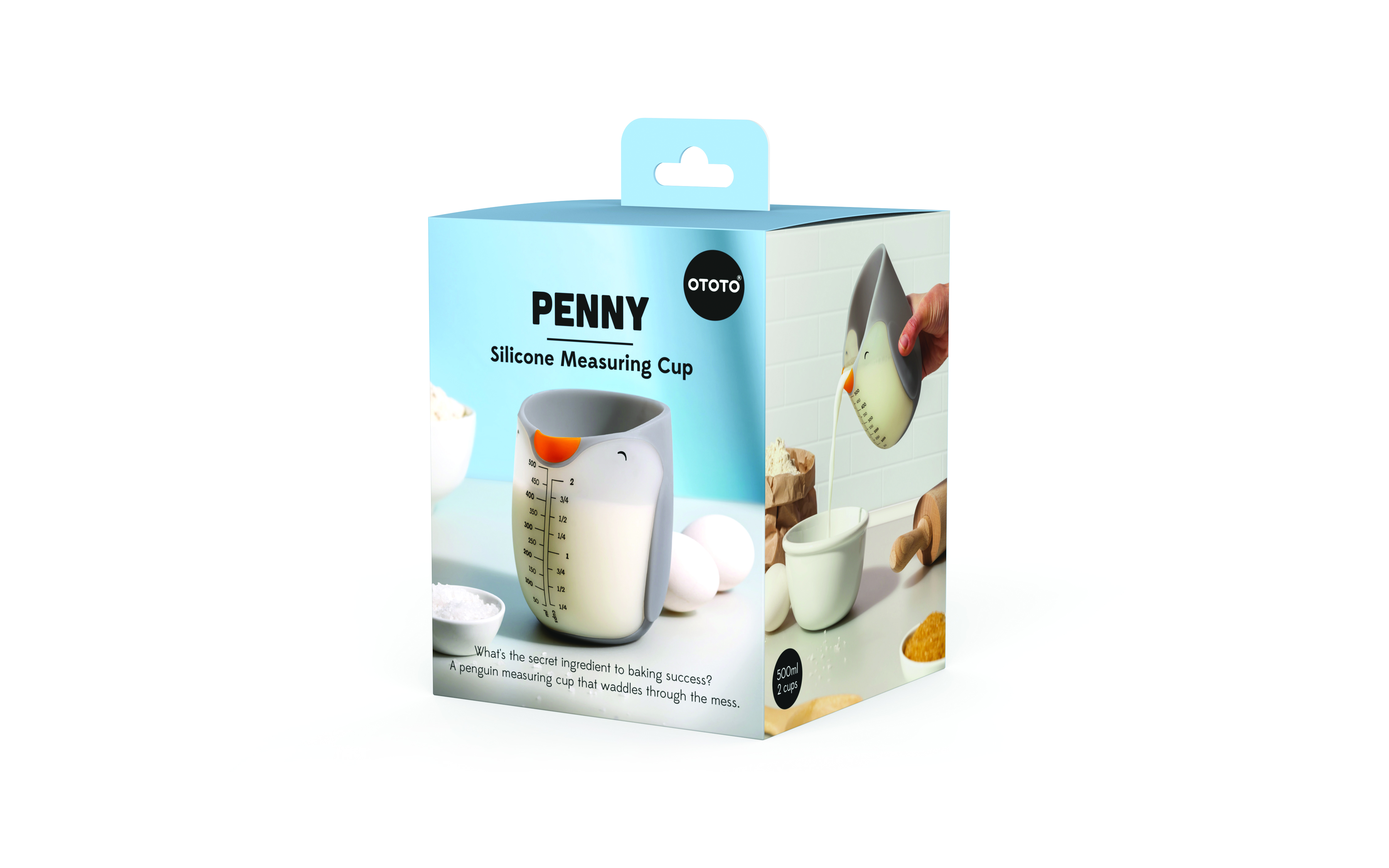 Praktischer Messbecher Penny zum Abmessen in der Küche. Der Becher überzeugt durch einfaches Design.