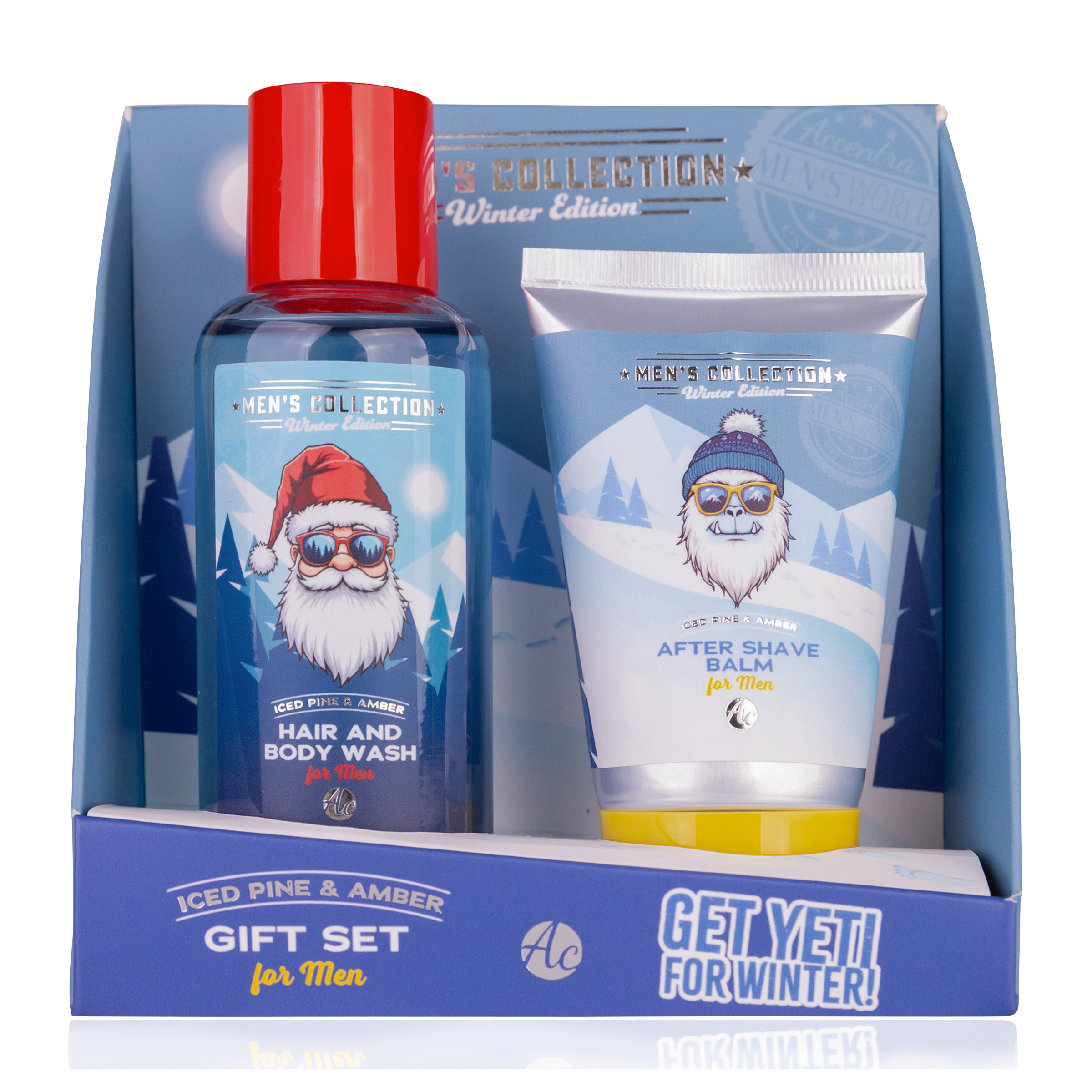 Geschenkset MEN'S Collection Winter in einer schönen Geschenkbox. Enthält verschiedene Pflegeprodukte für Männer.
