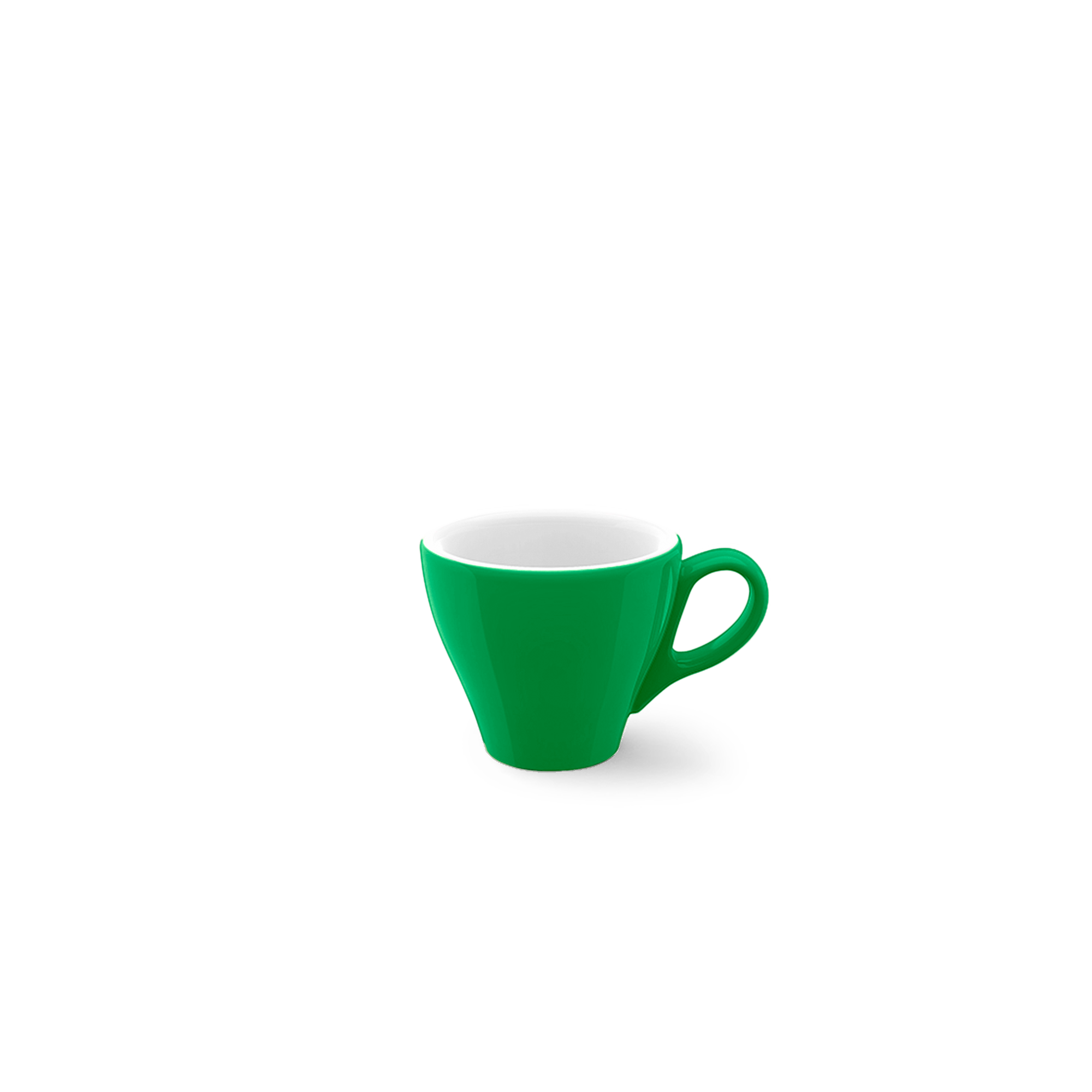 Espresso Obertasse Classico 0,09 l Apfelgrün Solid. Die Tasse ist für Espresso und in einem apfelgrünen Farbton gestaltet.