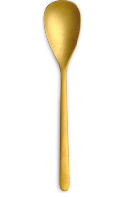 Der Tafellöffel Gold L'Ame de Christofle ist aus Edelstahl gefertigt. Er ist elegant und für festliche Anlässe geeignet.
