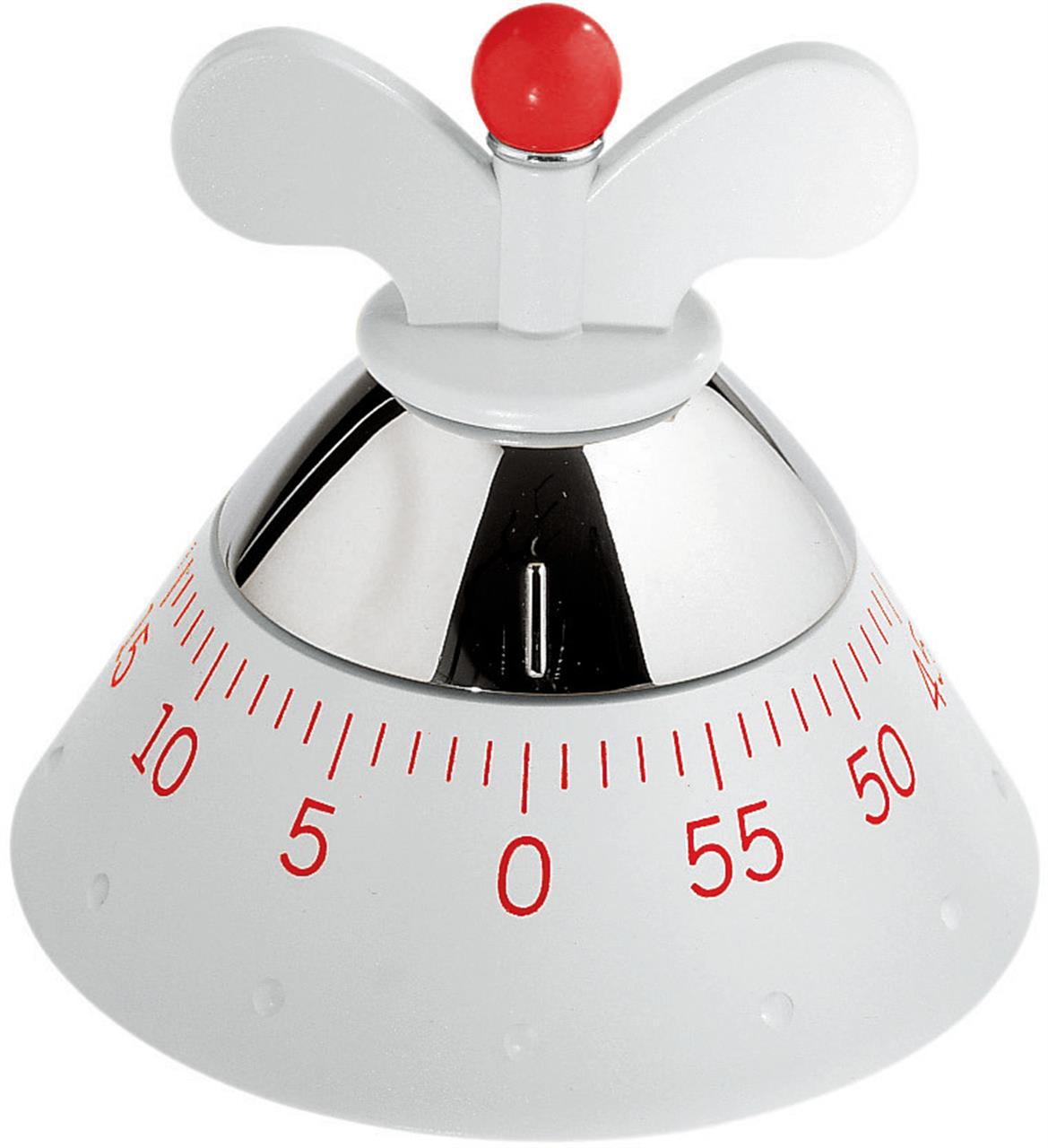 Alessi Weiss Küchentimer Zeitschalter Weiß