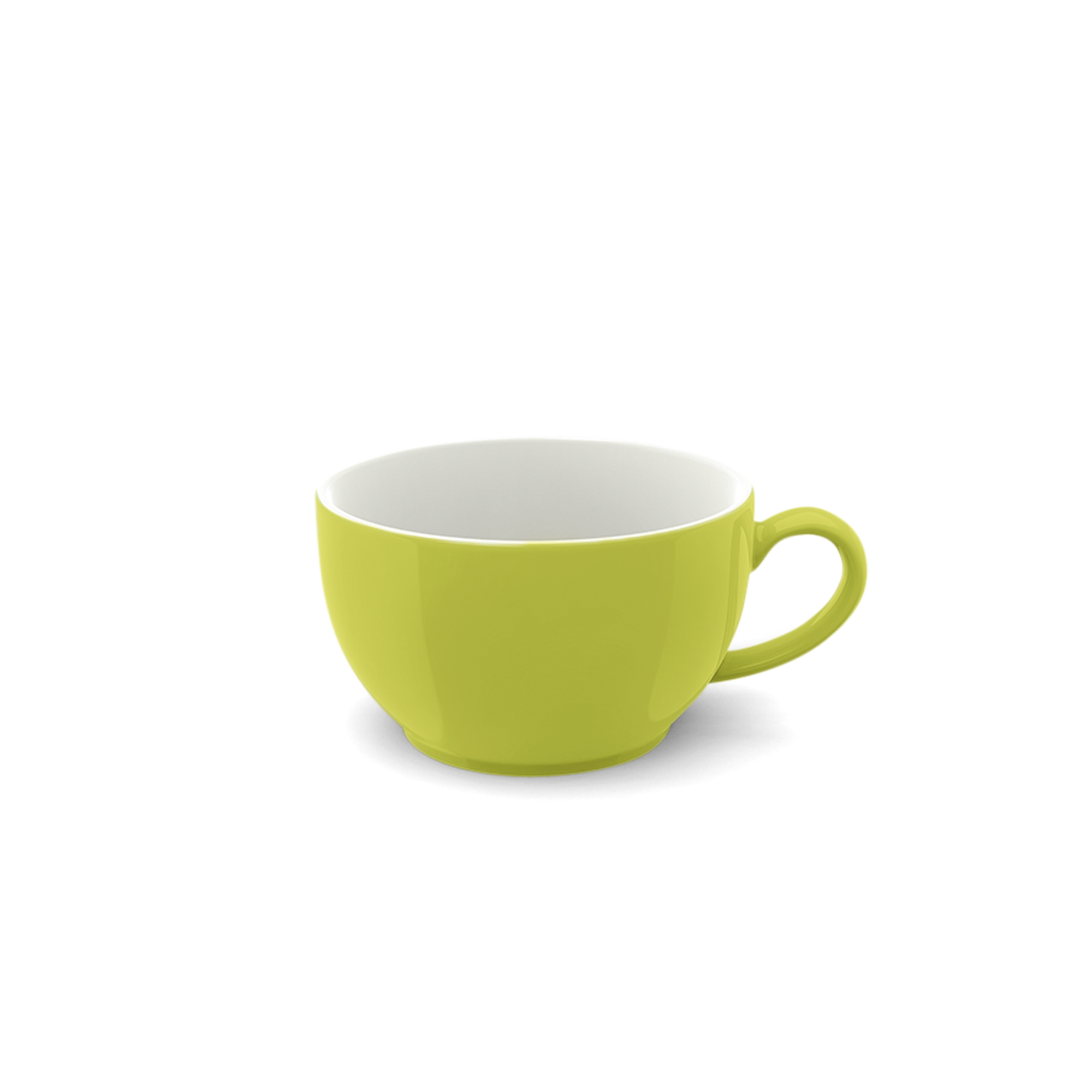 Dies ist eine Kaffee Obertasse mit einem Fassungsvermögen von 0,25 l aus der Serie Limone Solid Color. Die Tasse ist für das Servieren von Kaffee geeignet.