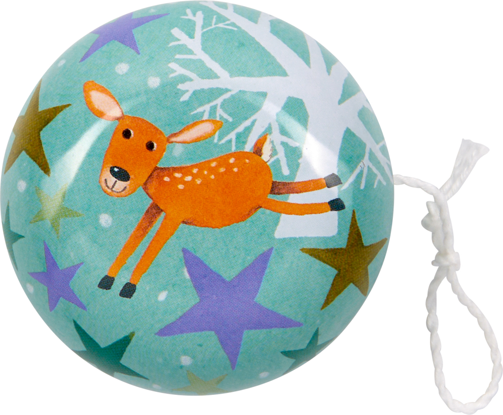 Abgebildet ist das Produkt 'Winterzauber Im Weihnachtswald - Jojo'. Die Aufnahme hebt Details des weihnachtlichen Designs hervor.