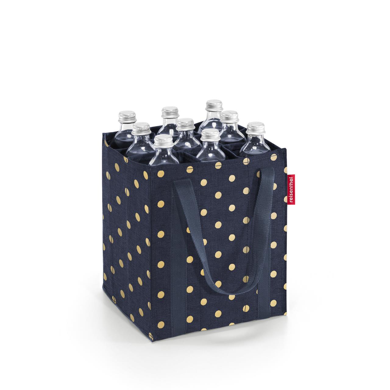 Bottlebag Metallic Dots Blue Flaschentasche 4012013739279
