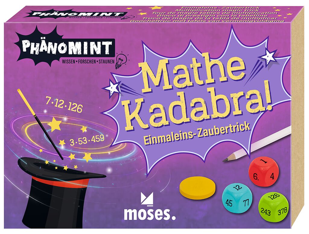 Abgebildet ist das Produkt 'Phänomint Mathe Kadabra!'. Das Bild zeigt das Cover oder die Verpackung des Produkts.