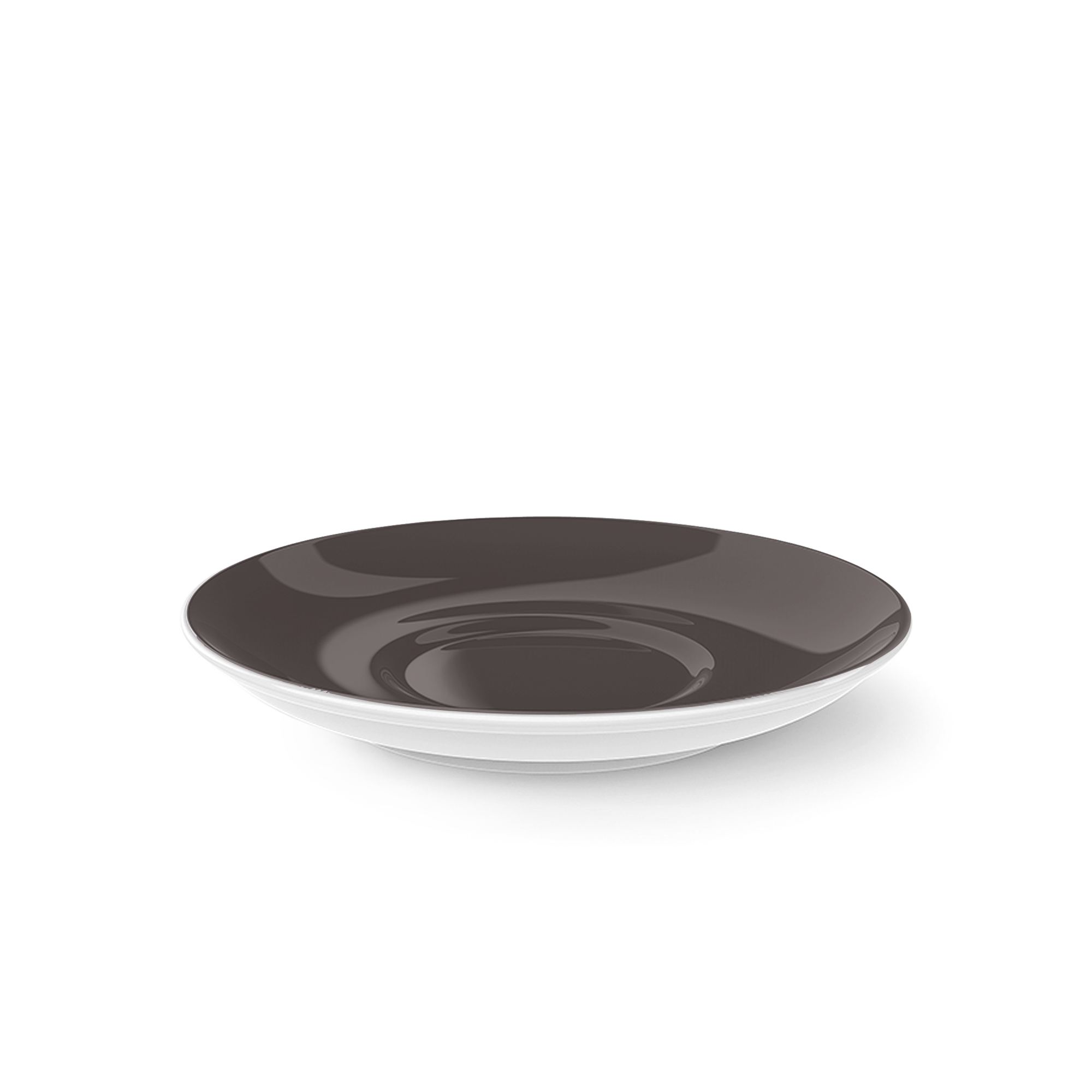Diese Untertasse heißt Cappuccino Untertasse 16 cm Umbra Solid Color. Sie wurde für Kaffeegeschirr entworfen.