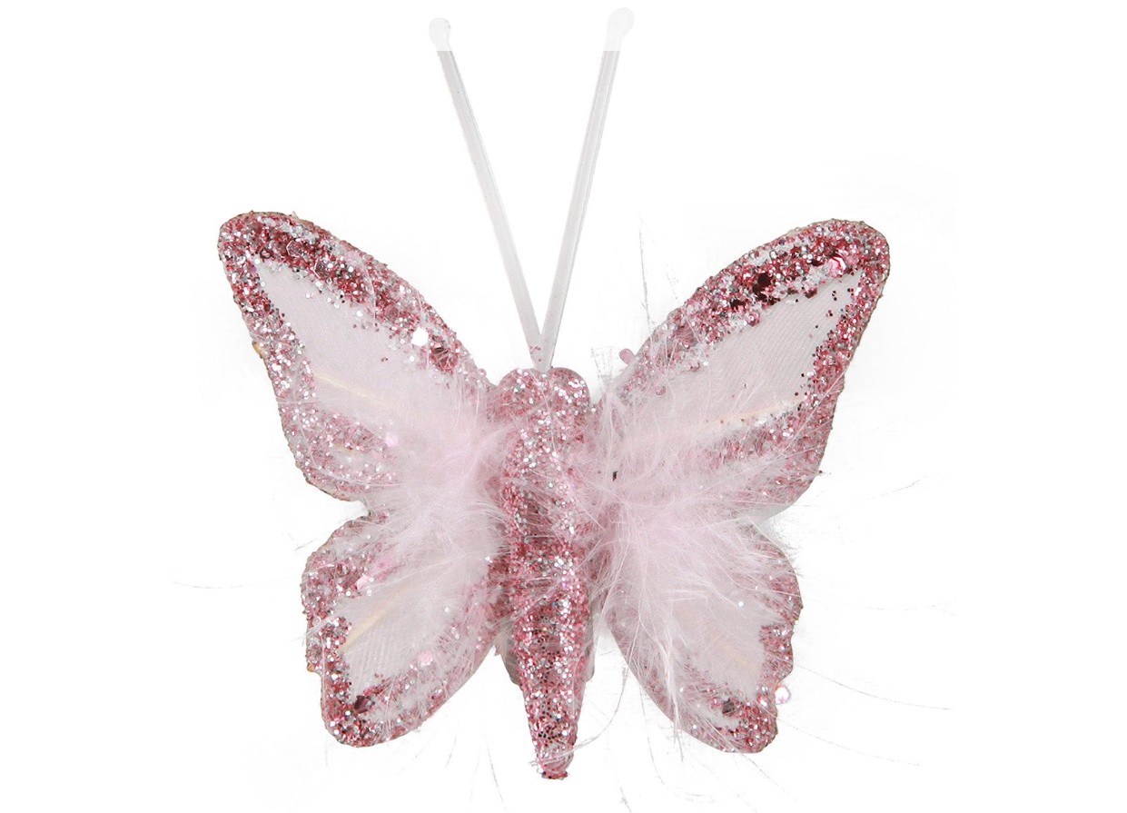 Dies ist ein Schmetterling aus Organza mit Clip. Das Produkt eignet sich gut als Dekoration.