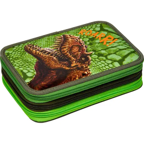 T-Rex World - 3-Fach Federmäppchen