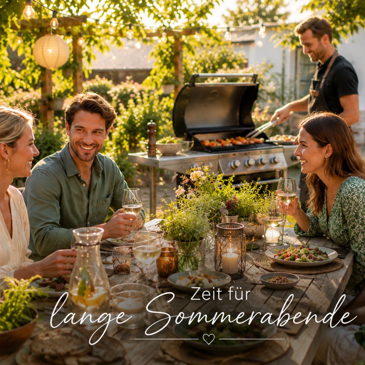 Das Bild trägt den Dateinamen 'Lange Sommerabende'. Es könnte einen langen Sommerabend oder eine entsprechende Stimmung darstellen.