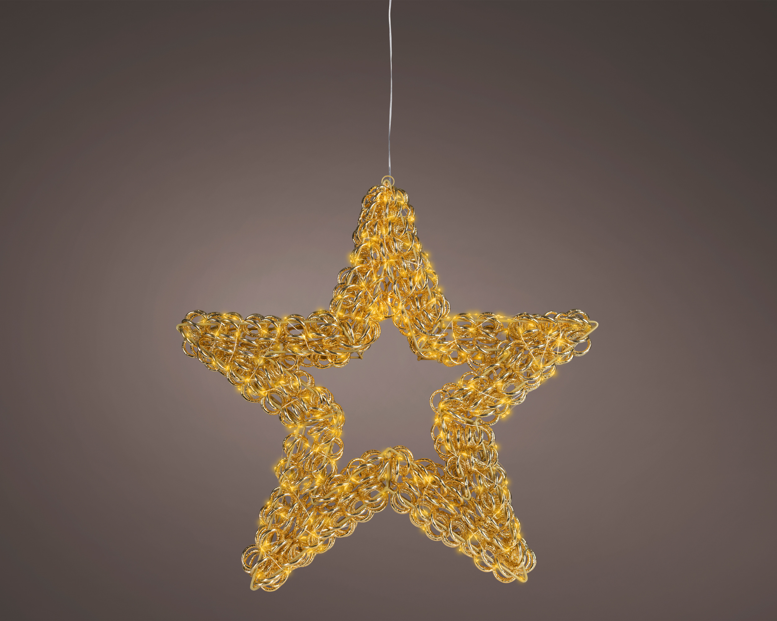 Micro-LED-Stern aus PET mit Flash-Effekt für den Außenbereich. Dieses Produkt leuchtet hell und eignet sich für Weihnachtsdekoration im Freien.