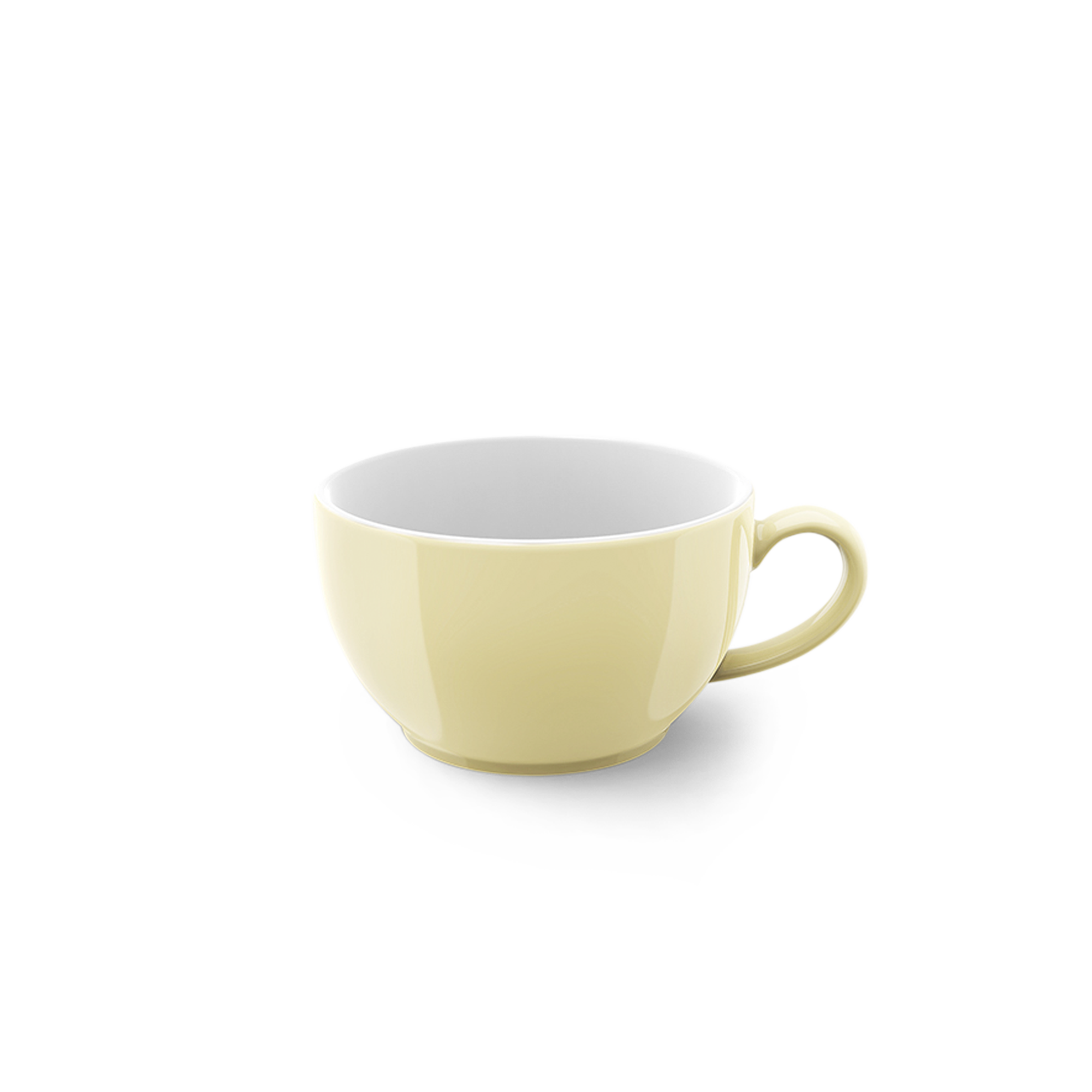 Kaffee Obertasse 0,25 l Vanille Solid Color in cremiger Farbe. Die Tasse eignet sich perfekt für Kaffee oder andere Heißgetränke.
