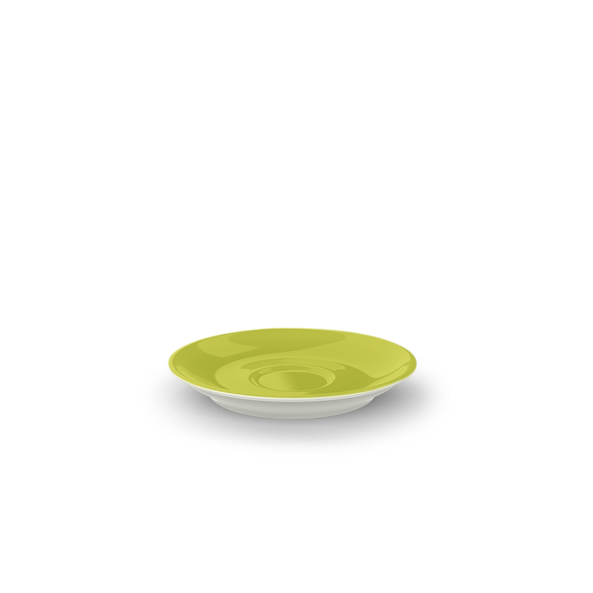 Espresso Untertasse Classico 12 cm Limone Solid Co ist eine gelbe Untertasse für Espresso. Sie passt ideal zu einer Espressotasse.