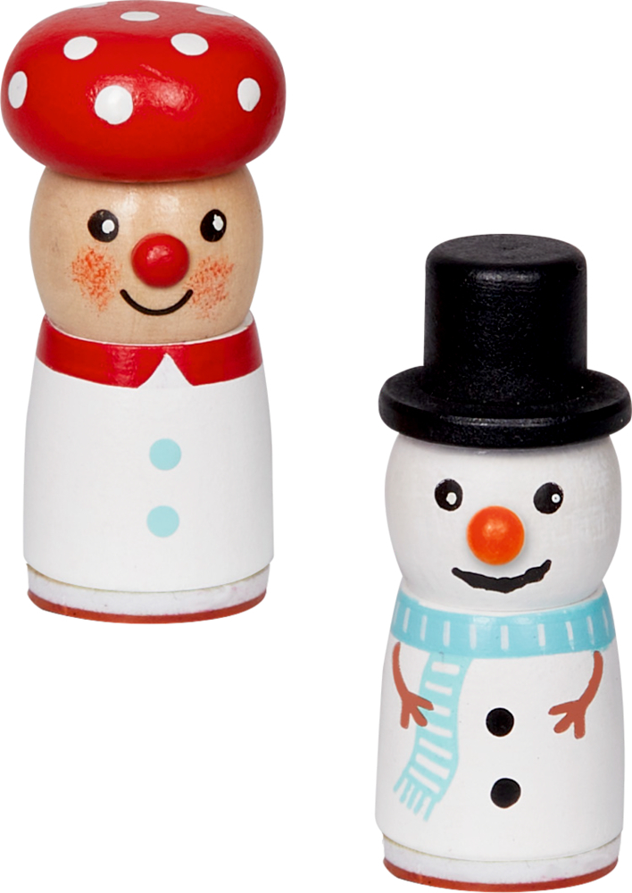 Dieses Bild zeigt den Holzstempel Bärenstarke Weihnachten! Der Stempel hat eine bärenstarke Weihnachtsmotiv-Figur.