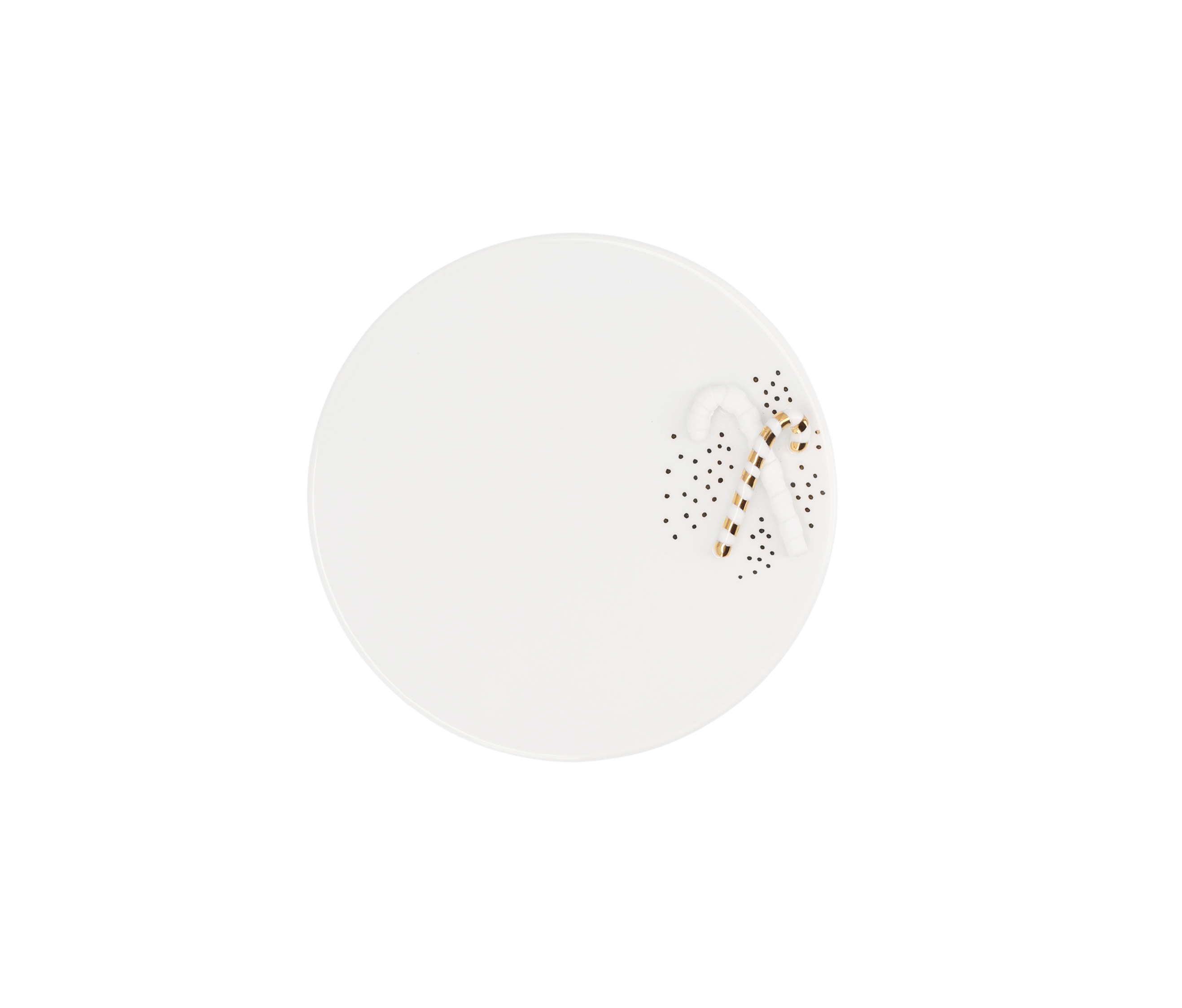 Servierplatte im weihnachtlichen Stil. Das Design ist verspielt und festlich.