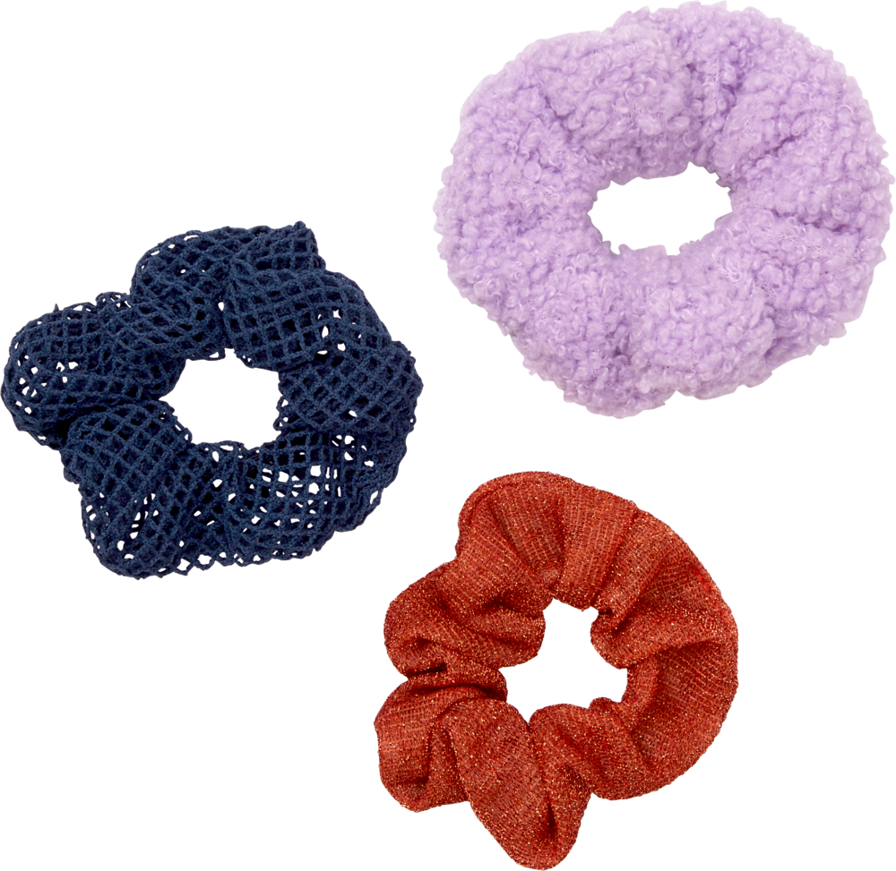 Das Foto zeigt die I LOVE HORSES - Scrunchies. Die Scrunchies sind in verschiedenen Farben und Mustern verfügbar.