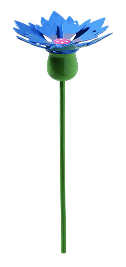 Kornblume für Blumenkind, Modell 5248/14. Die zarte Kornblume ist eine hübsche Dekoration für das Blumenkind.