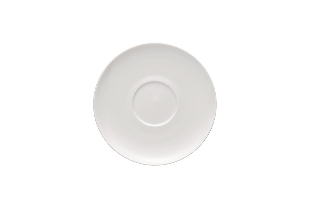 Rosenthal Gold Café Au Lait-Untertasse, 18 Cm, Jade / Weiß
