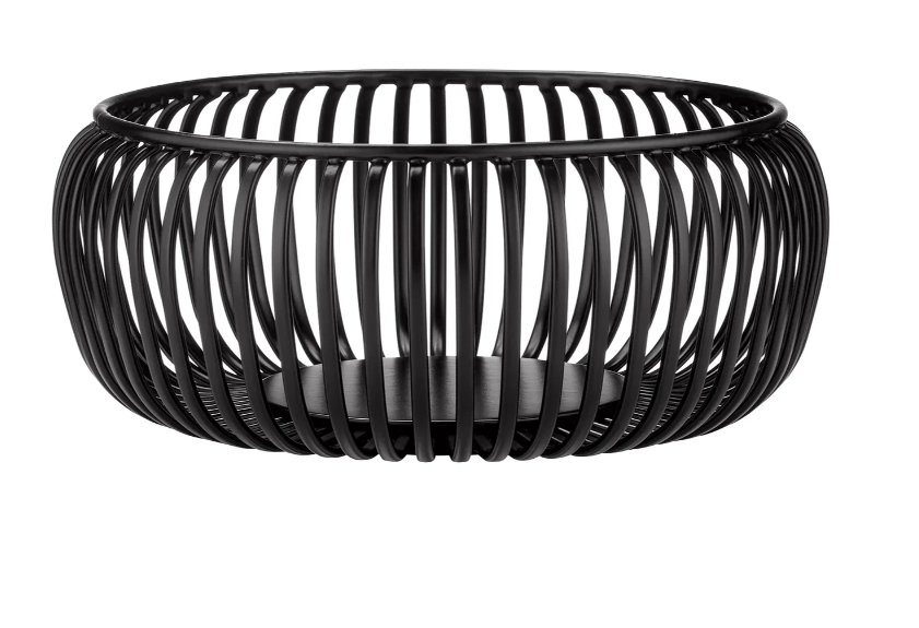 Abgebildet ist die Schale S Lito in Schwarz. Die Schale hat eine schlichte und elegante Form.