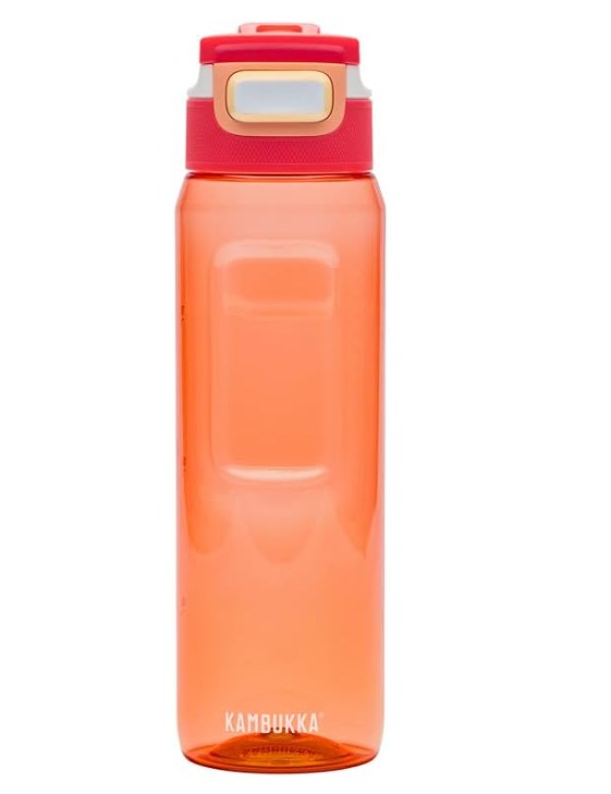 Die Trinkflasche Elton 1000ml Orange Vibes ist hier abgebildet. Sie hat ein modernes, oranges Design.