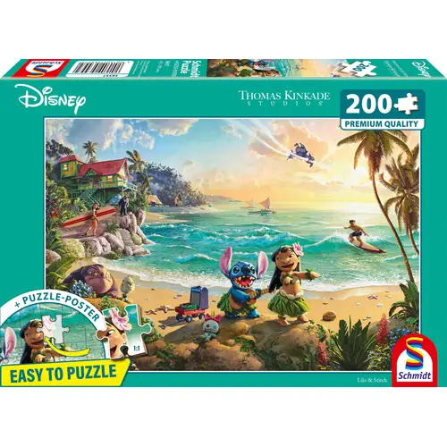 Thomas Kinkade: Disney Lilo & Stitch - Puzzle 200