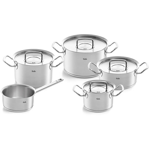 Dieses Bild zeigt ein Fissler original profi collection 5-teiliges Set. Zu sehen ist das Set mit dem Dateinamen 4009209380018_3469_files_Fissler_original_profi_collection_5_tlg_set_084-128-05-0000_SA.