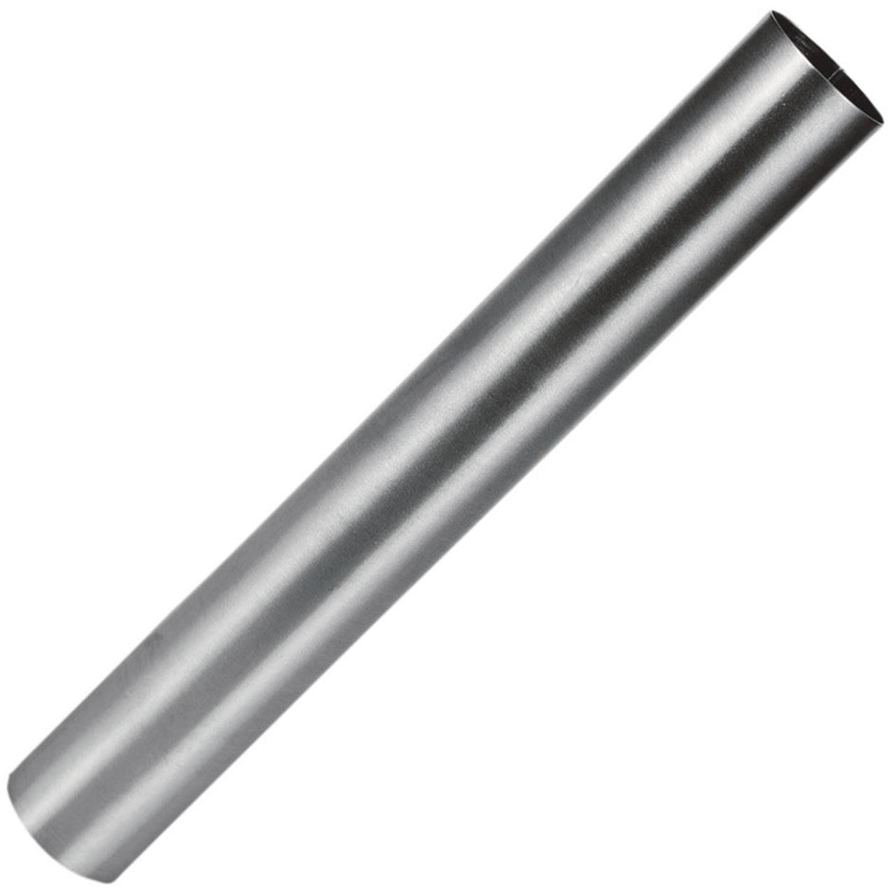 Das Bild zeigt eine gerade Sahnerolle aus Metall. Sie wird zum Backen und Formen von Teig oder Sahnerollen verwendet.