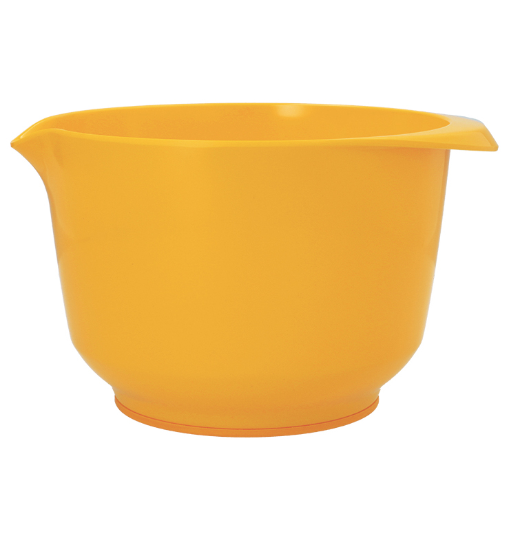 Abgebildet ist die Rühr- und Servierschüssel Colour Bowl 2.0 in Sunset Yellow. Diese Schüssel eignet sich hervorragend zum Mixen und Servieren.