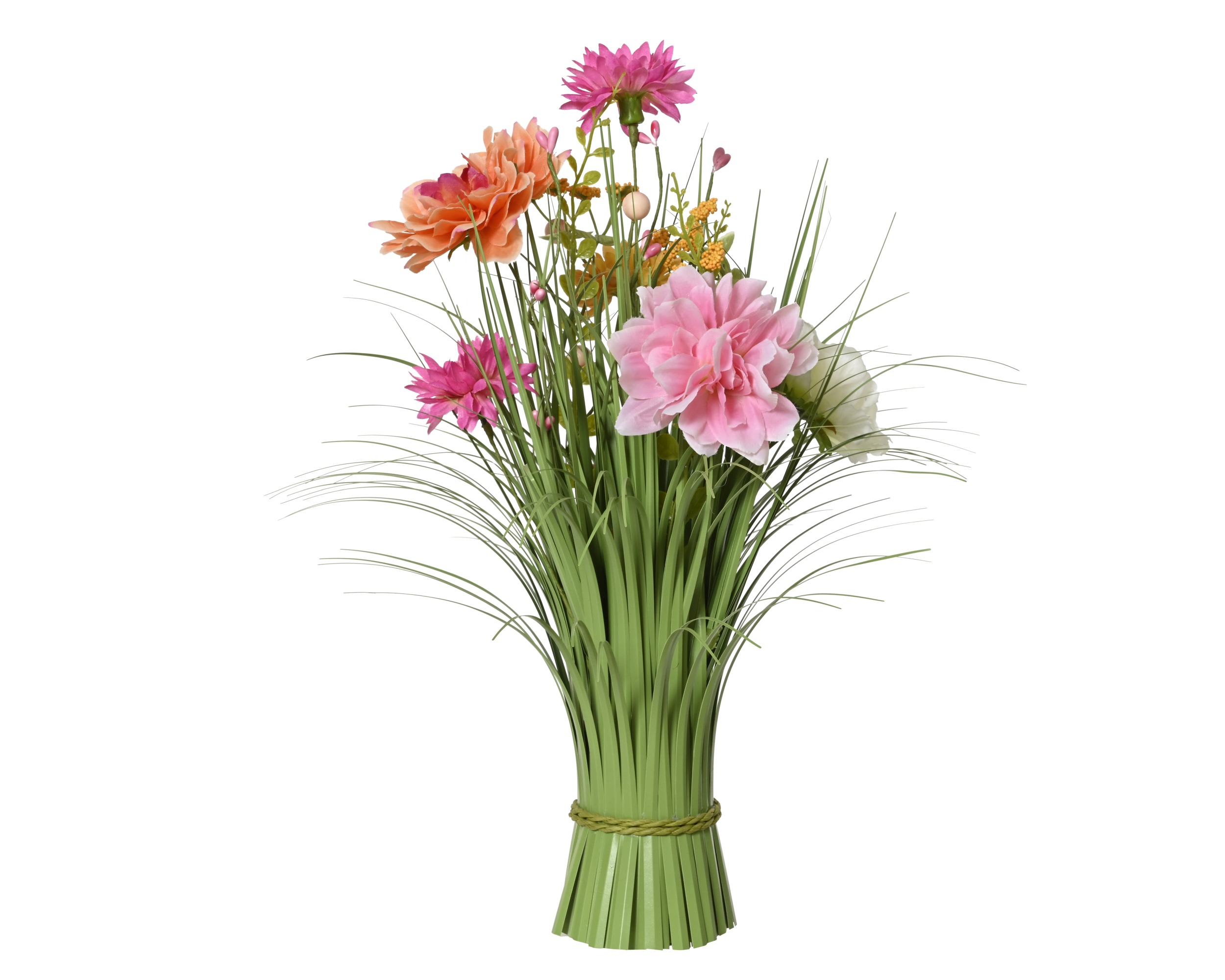 Gras aus Polyester in Pink oder anderen Farben. Dieses künstliche Gras eignet sich zur Dekoration von Innenräumen.