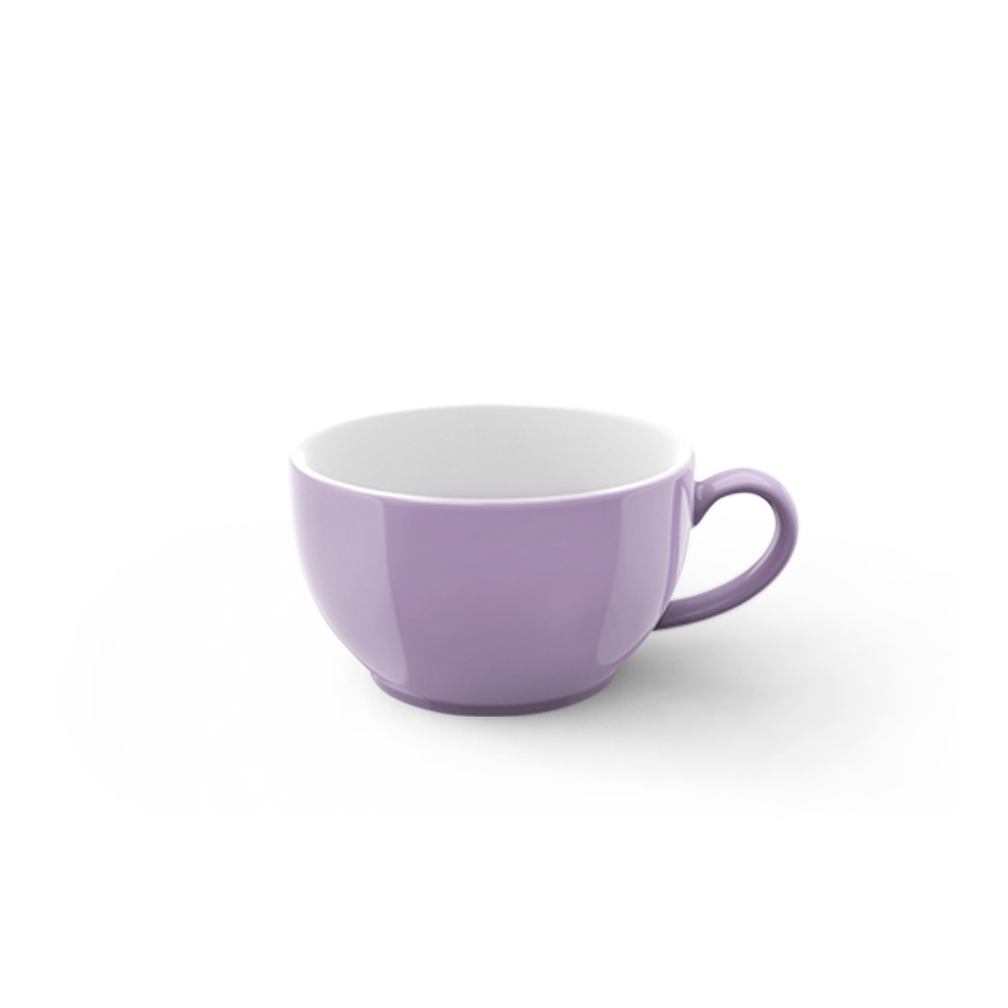 Dies ist eine Kaffee Obertasse mit 0,25 l Fassungsvermögen in der Farbe Flieder Solid Color. Die Tasse eignet sich ideal für den täglichen Gebrauch.
